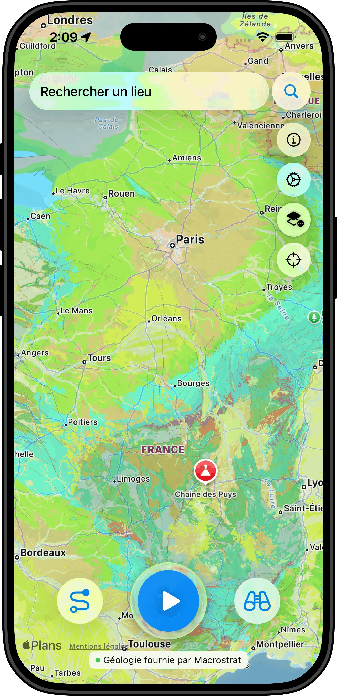 Backseat Geologist App - screenshot 1 - Yosemite National Park