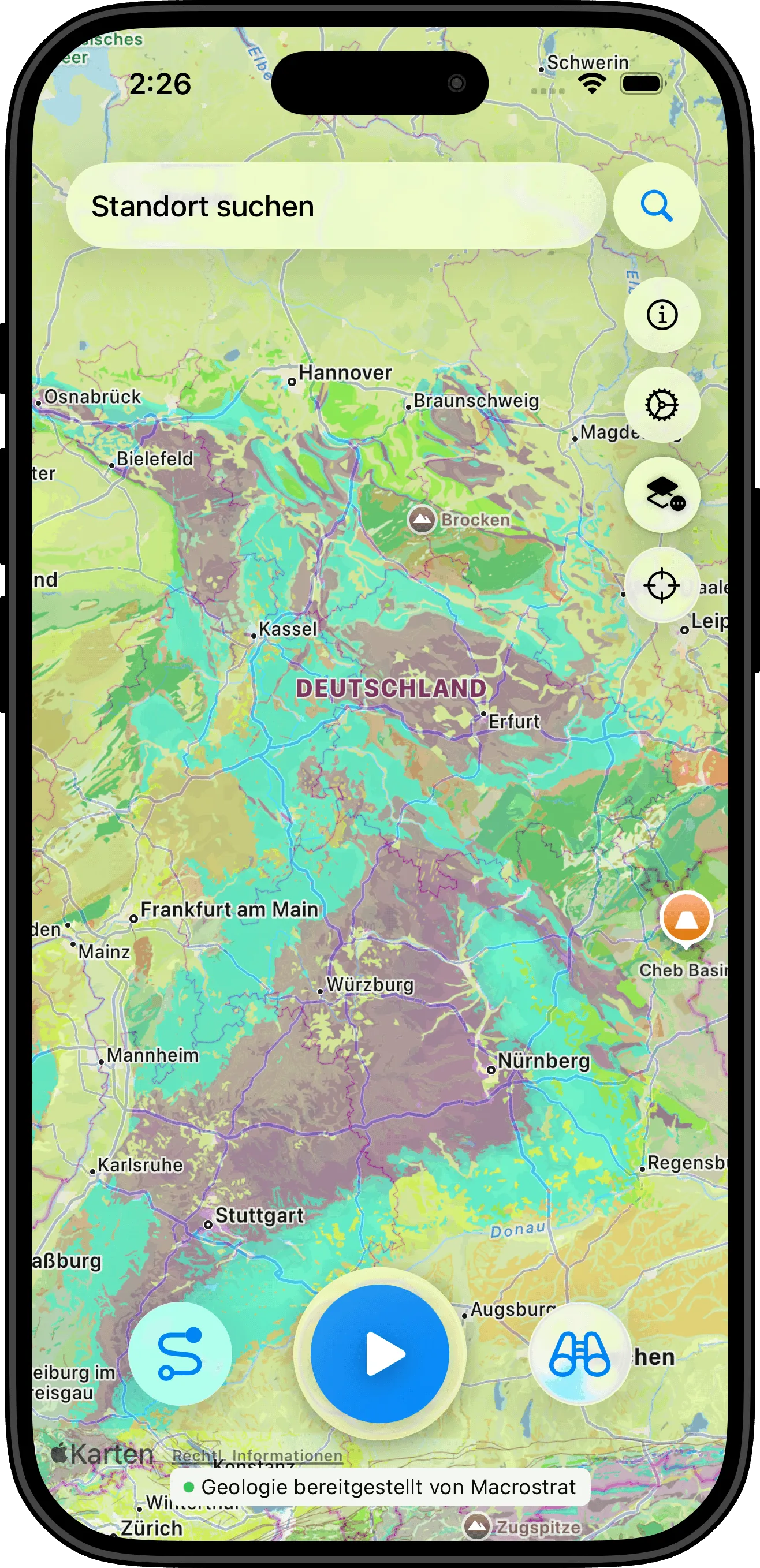 Backseat Geologist App - screenshot 1 - Yosemite National Park