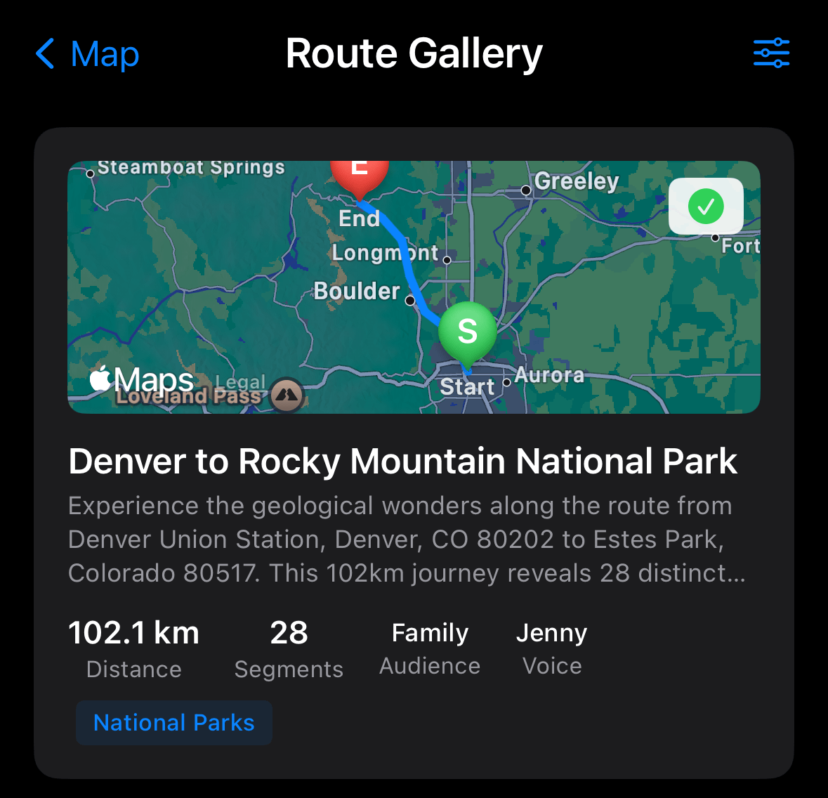 Curated Route Gallery